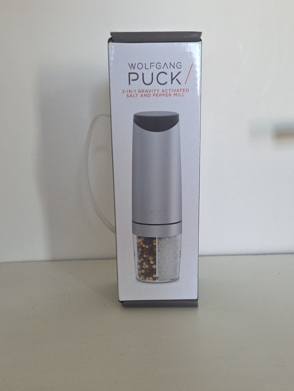 Wolfgang Puck Silver Gravity Salt & Pepper Mill